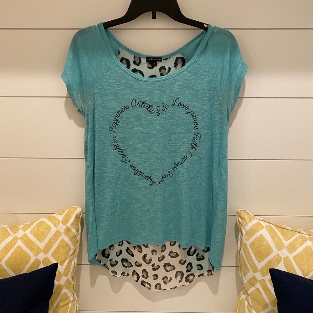 Medium top with cheetah